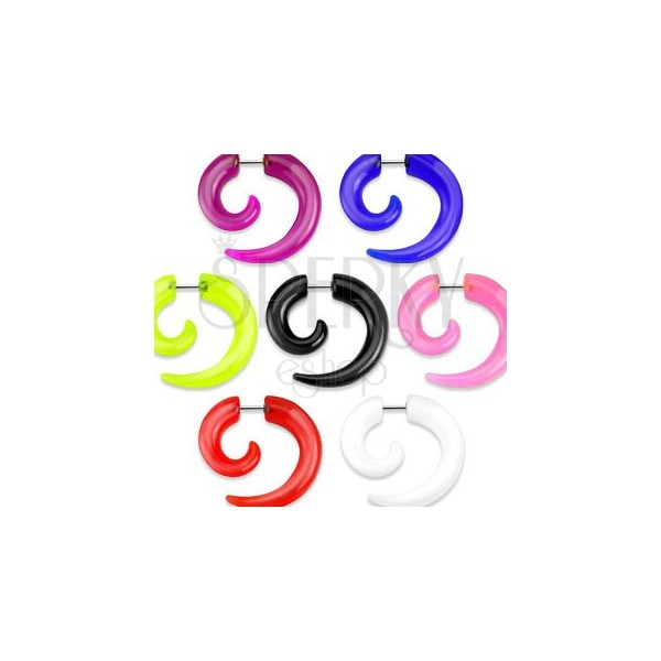 Expander ureche fals în formă de spirală, diverse culori