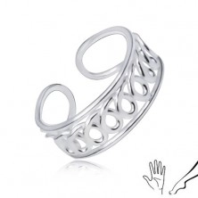 inel pentru mână sau picior din argint 925, model spirală