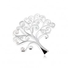 Pandantiv în formă de copac cu ramuri înflorite, argint 925