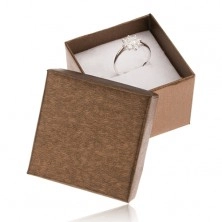 Cutiuță mată de cadou pentru inel, cercei și pandantiv în nuanța bronzului