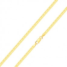 Lanț din aur galben 585 - zale conectate alternativ, 450 mm