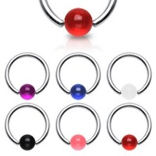 Barbell pentru corp – inel cu o bilă UV colorată