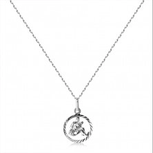 Colier din argint 925 - lanț și semn zodiacal VĂRSĂTOR