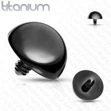 Cap de înlocuire pentru implant de titan, emisferă 4 mm, șurub 1,2 mm, tehnologie de acoperire PVD