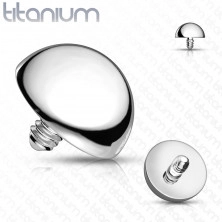 Cap de înlocuire pentru implant de titan, emisferă 3 mm, lățime 1,2 mm, tehnologie de acoperire PVD
