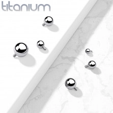 Piesă de schimb din titan pentru implant, bilă, culoare argintie, filet 1,6 mm