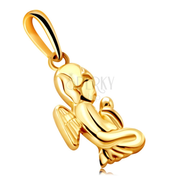 Pandantiv din aur de 9K - înger care se roagă în genunchi