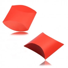 Cutie cadou din hârtie - culoare roșie, suprafață netedă