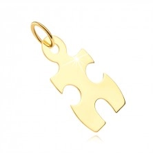 Pandantiv din aur de 14K – o piesă de puzzle cu decupaje