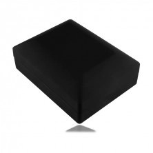 Cutie cadou pentru bijuterii cu LED - culoare negru mat, dreptunghiulară