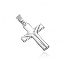 Pandantiv argint 925 - cruce cu crestături în Y